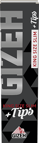 GIZEH BLACK King Size Slim Extra Fine + Tips