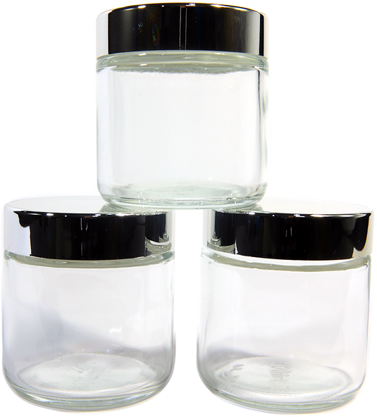 100ml Glass Jar – Silver Lid