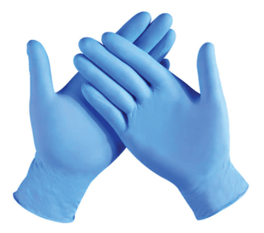 Box of Nitrile 'No Powder' Gloves (Blue) - Small