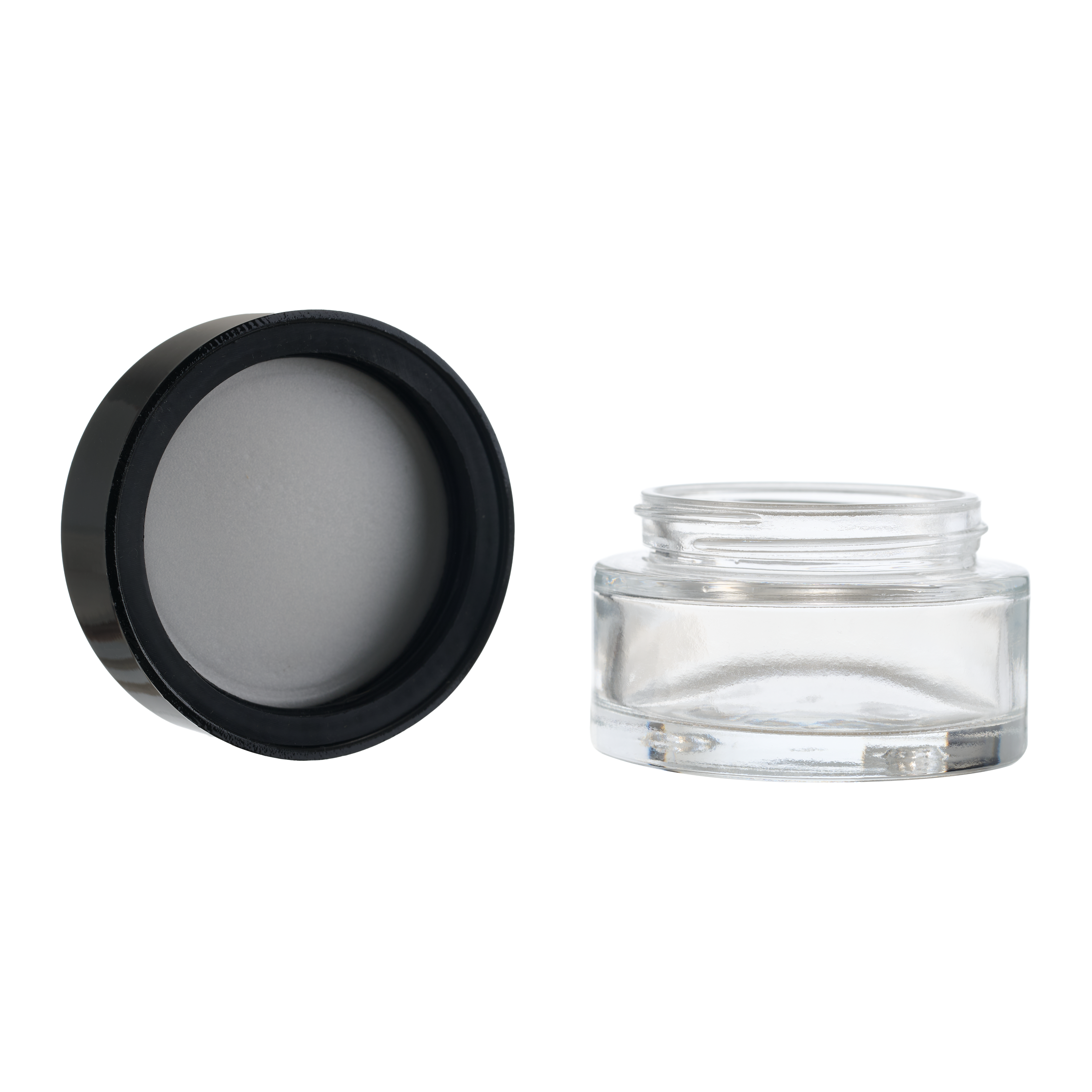 50ml Glass Jar - Black Lid