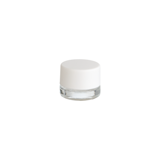 Round Concentrate Jar – White Lid