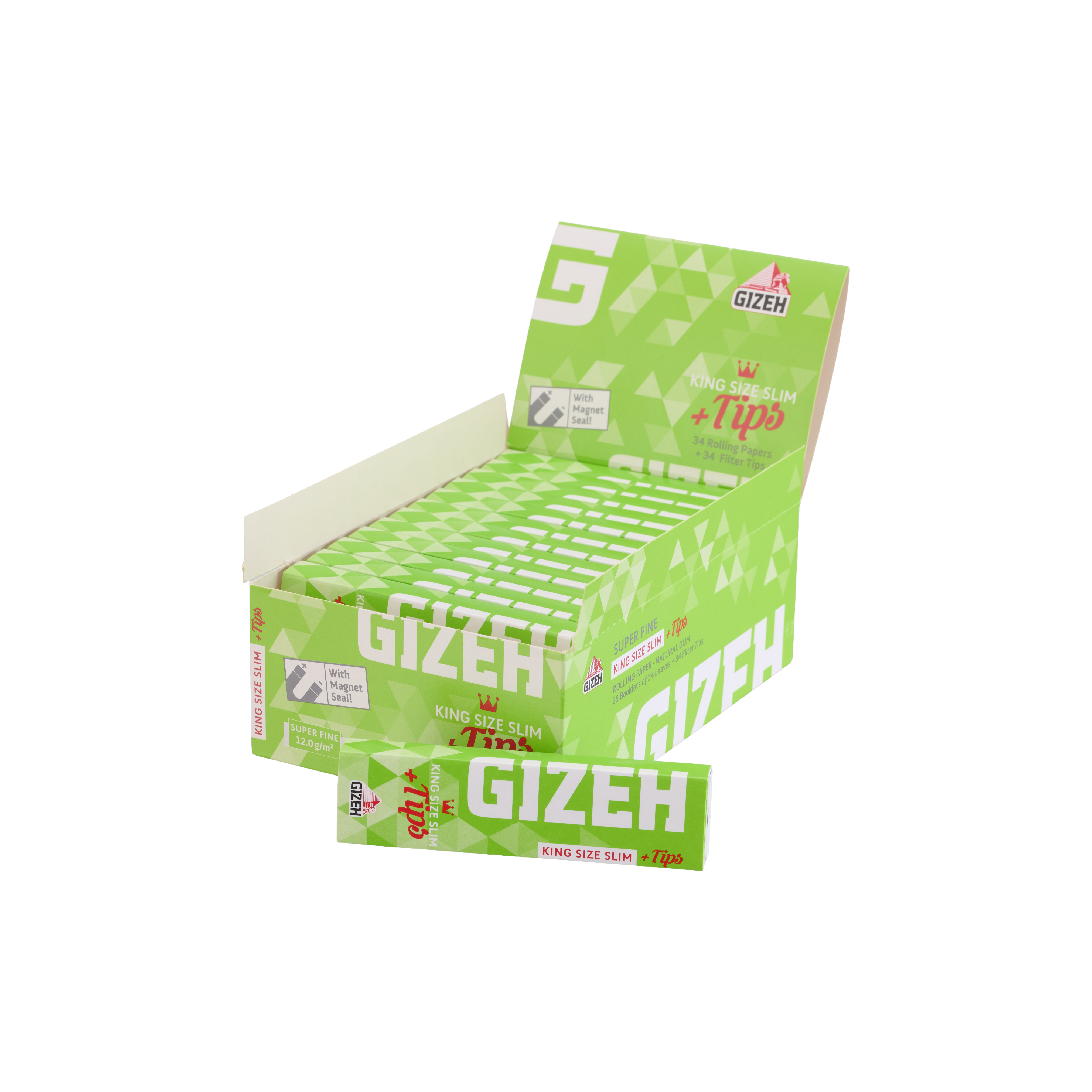 GIZEH King Size Slim Super Fine + Tips