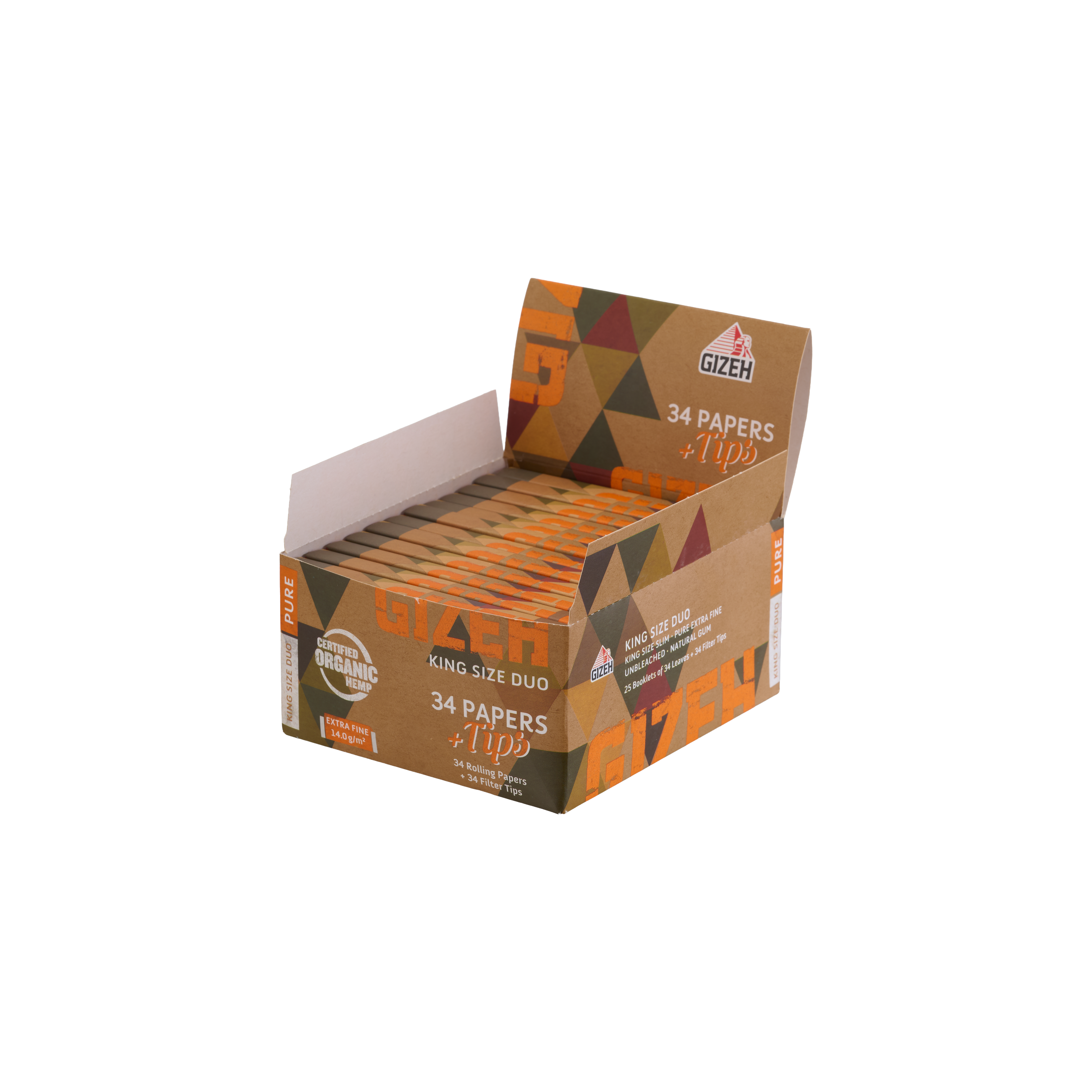GIZEH PURE King Size Slim + Tips