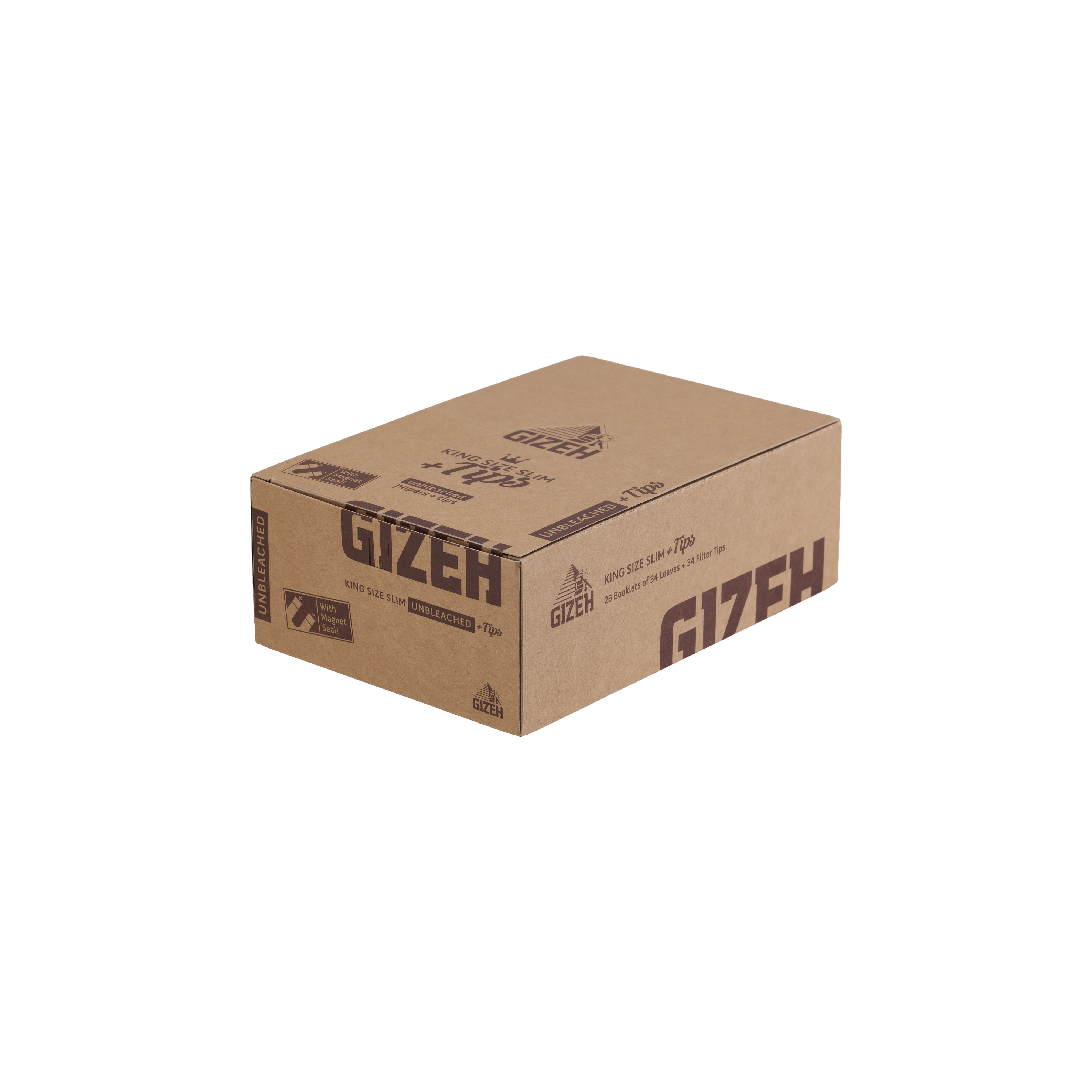 GIZEH Unbleached King Size Slim + Tips
