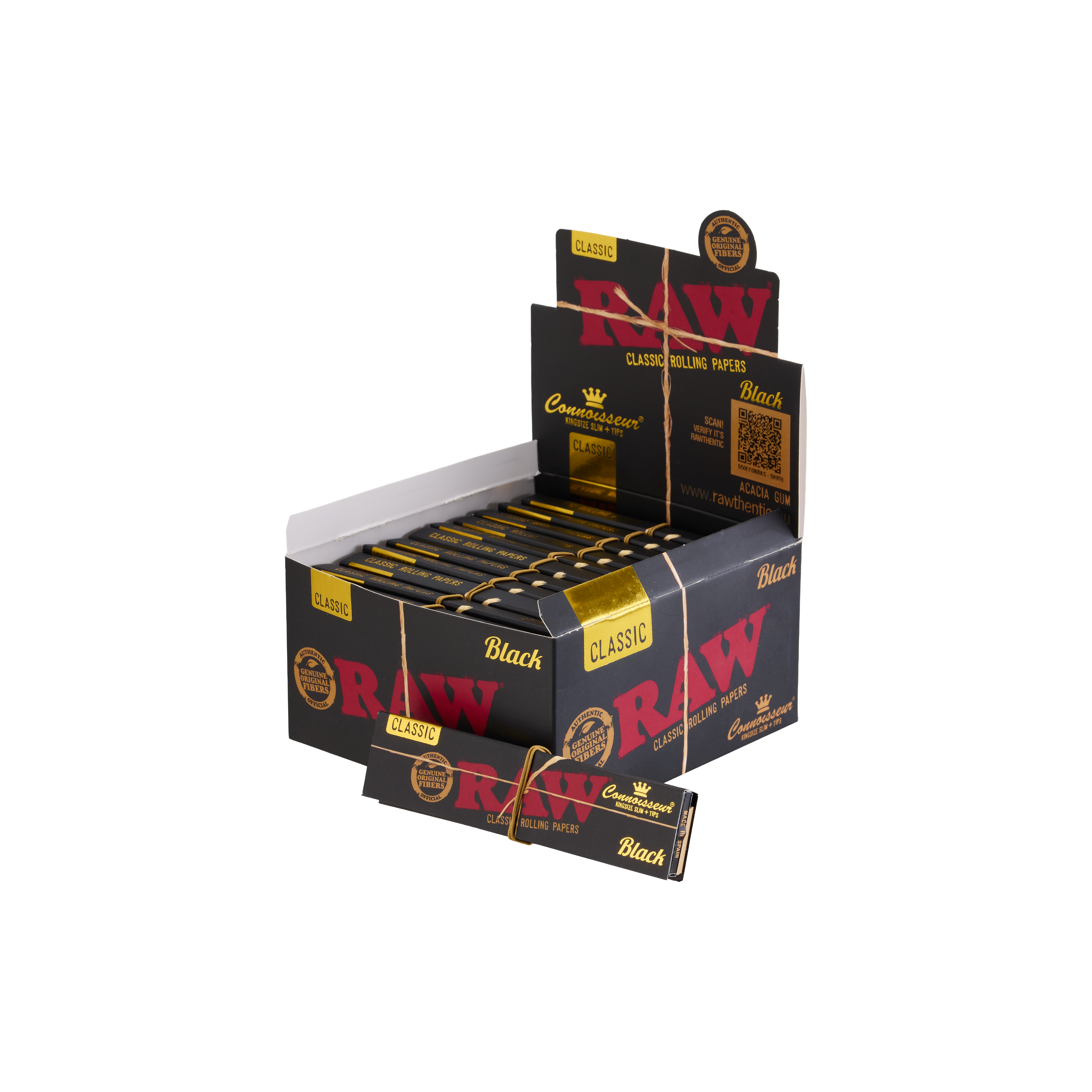 RAW Classic Black King Size (With Tips)
