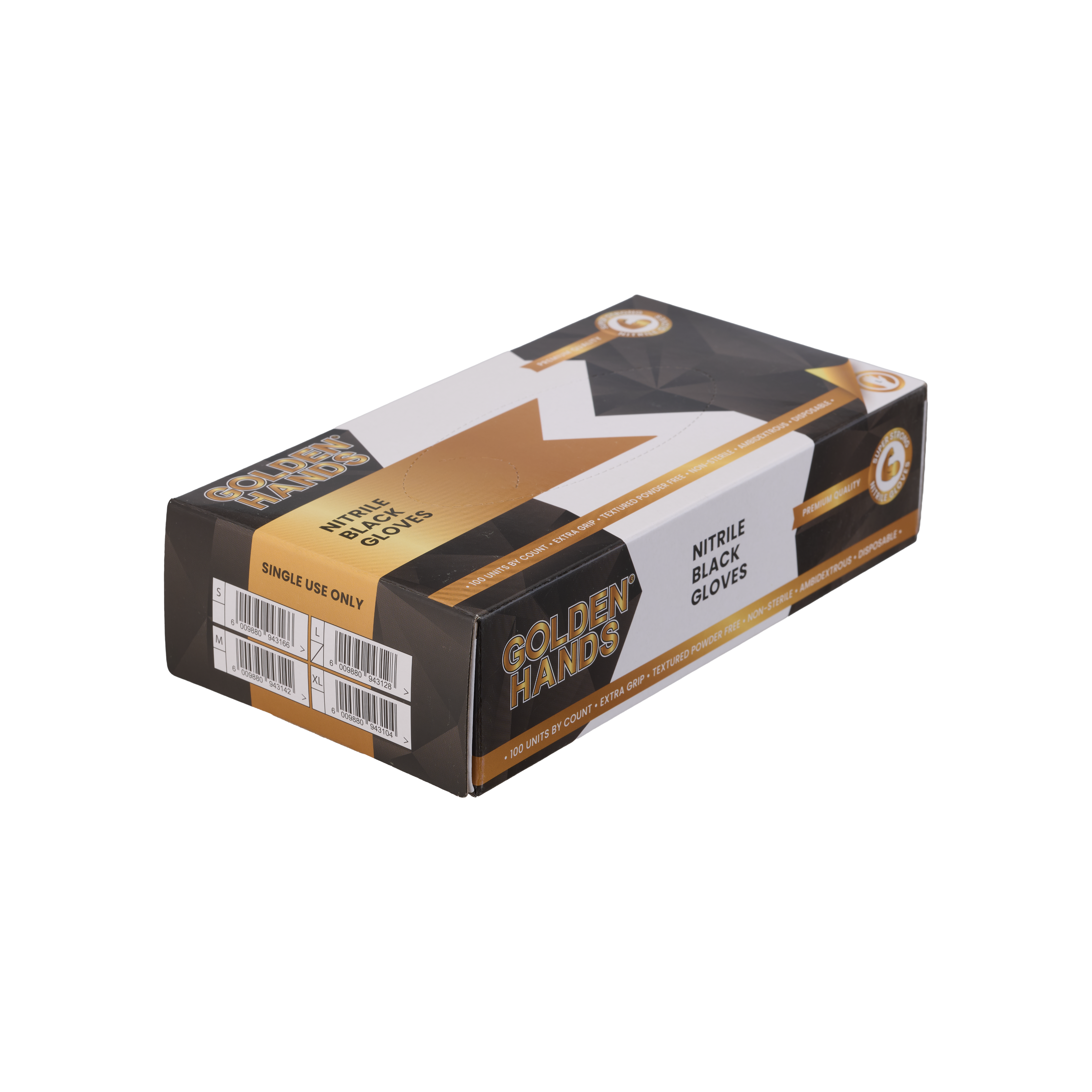 Box of Nitrile 'No Powder' Gloves (Black)