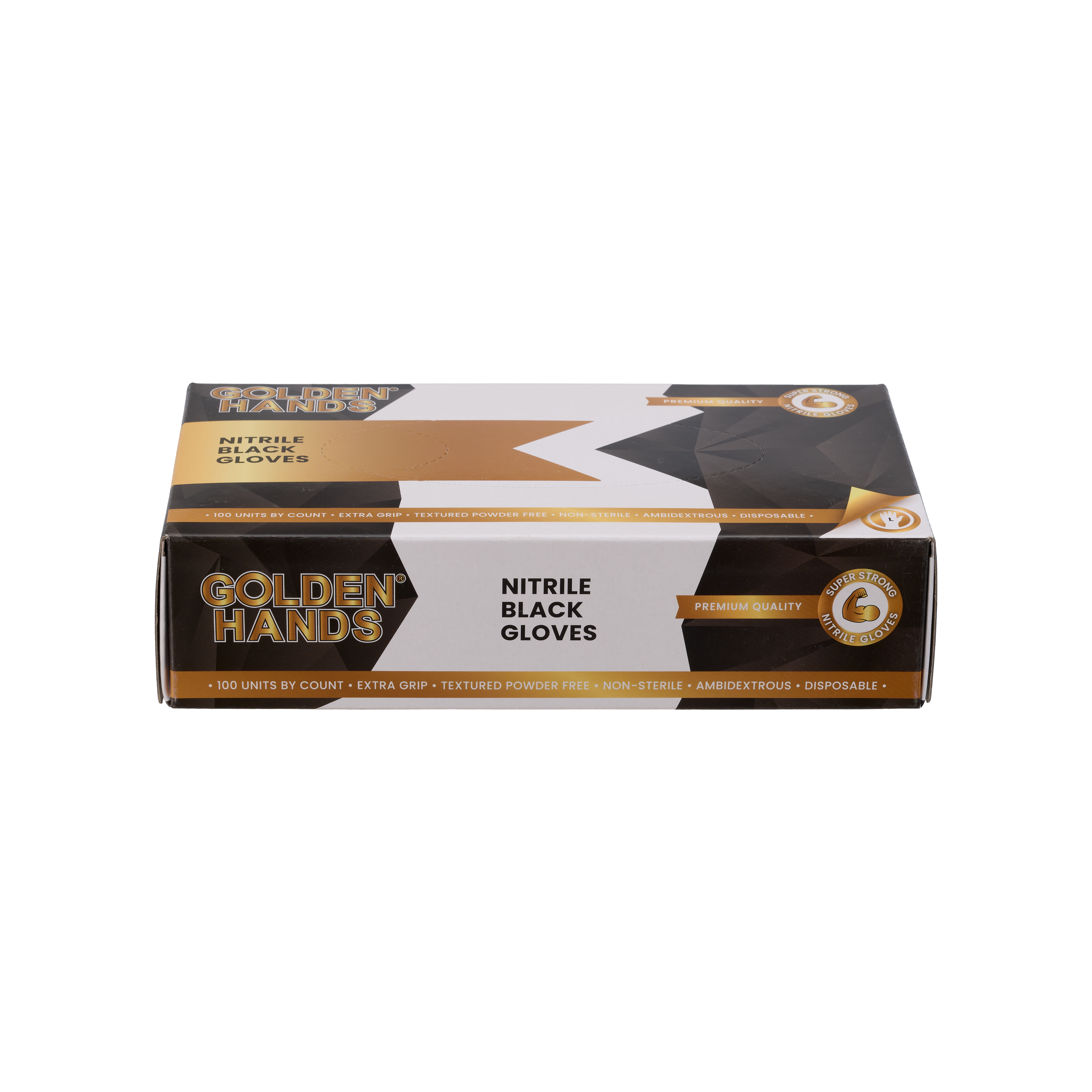 Box of Nitrile 'No Powder' Gloves (Black)