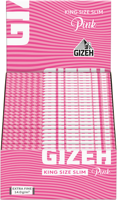 GIZEH All Pink King Size Slim + Tips