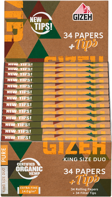 GIZEH PURE King Size Slim + Tips
