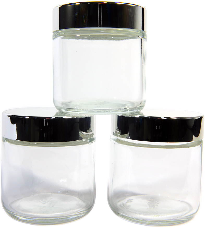 100ml Glass Jar – Silver Lid