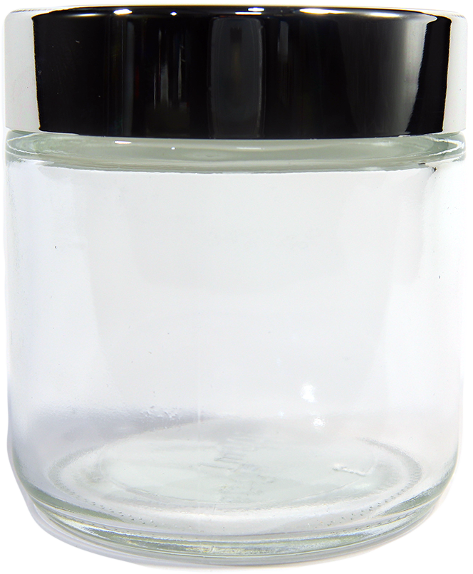 100ml Glass Jar – Silver Lid