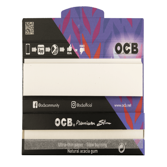 OCB Black Premium Slim King Size (With Tips)