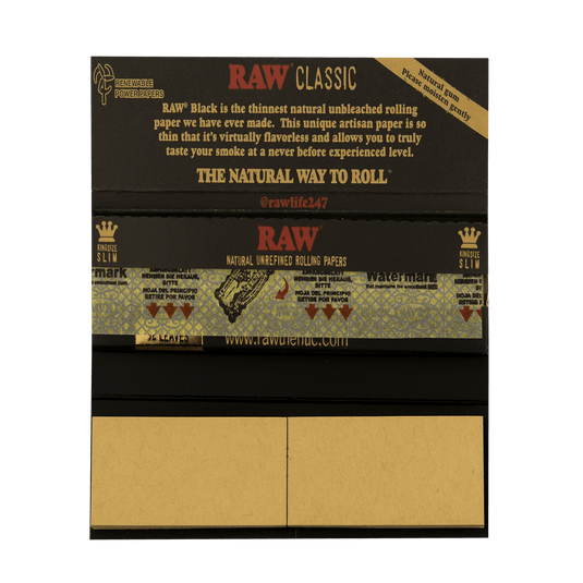 RAW Classic Black King Size (With Tips)