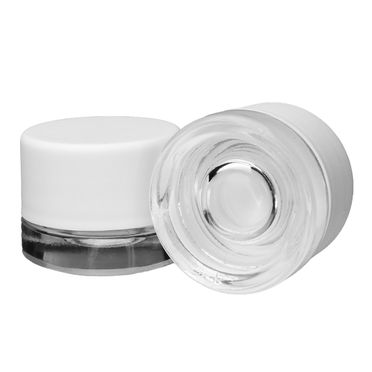Round Concentrate Jar – White Lid